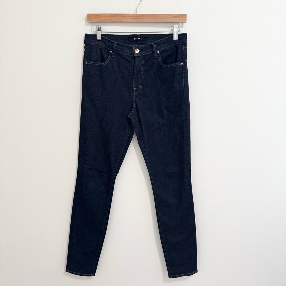 J Brand Maria Dark Wash High Rise Skinny Jeans